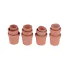 New12pcs 1/12 Miniature Accessories Mini Red clay Flowerpot Simulation Garden Flower Pot Model Toy For Dollhouse