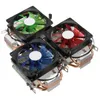 9cm LED 3-pin CPU-kylfläktkylare Värmekvasa för Intel LAG / 1155/1156 AMD 754 / AM2 / AM2 + AM3 / FM1 - ​​GRÖN