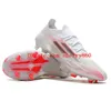 2021 Mens Dames Voetbalschoenen X SpeedFlow + FG Rood / Kern Zwart / Solar Rode schoenplaatjes voor hoogwaardige voetbalschoenen gebreid waterdicht