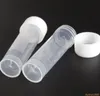 2000pcs Tubes à essai congelés en plastique 5ml de 5 ml Vis de flacon Conteneur de bouchon de bouchon avec tube cosmétique de joint de silicone