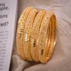 Annayoyo 1pcs/lot Dubai Wedding Bangles Women Ethiopian Jewelry Gold Color Africa Bracelets Women Arab Birthday Jewelry Gifts Q0719