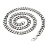 Stainless Steel Cuban Link Chain Necklace Silver Mens Necklaces Hip Hop Jewelry 6/8/10/12mm