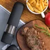 Zout en peper molens, elektrische keuken Spice-slijpmachines Set met fel licht, verstelbare powered shakers, automatische handmolens 210712