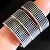 30pcs Unique Design Mens Wedding Bands Ring Drip Black Oil Filled Concave Small Square Stainless Steel Ring Wholesale Comfort-fit 8mm Jewelry