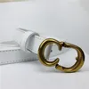 2021 Ceintures de créateurs pour hommes Mode Cuir Noir Ceinture d'affaires pour dames Boucles d'or Classique Casual Décoratif avec Blanc Bo279o