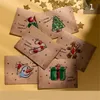 Kartki z życzeniami Naklejki z kopertami życzenia ślubne życzenia Wiadomość Karty Bożego Narodzenia Wesołych