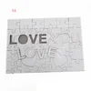 A4 Sublimation Puzzle vierge favorisera l'amour créatif 47 pièces MDF Transfert de chaleur Jigsaw jouet DIY Saint Valentin