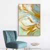 Modern Nordic Golden Abstract Posters and Prints Colorful Art Canvas Painting Wall Pictures for Living Room Cuadros Home Decor