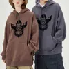 Mode Anime Death Note Imprimer Hoodies Homme Sweat Anime Cartoon Harajuku Vintage Sweats À Capuche Mâle Lâche Streetwear H1227