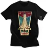 Snygg Russian CCCP Buran Tshirt Male Space Shuttle Emblem T-shirt Män Sommarutslags Sovjetunionen Sovjetjänsteman T-shirt Retro 210629