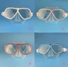 Freitauchspiegel Schutzbrille Schnorchelmaske mit geringem Volumen Wassersport Schwimmbrille mit Rahmen aus Aluminiumlegierung