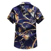 5xl 6xl 7xl Camisa Men Summer Moda Personalidade impressa Camisas de manga curta Men Casual Plus Tamanho da praia Camisa havaiana 2103331