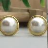 Stud S925 Sterling Silver Natural Freshwater Pearl oorbellen Koreaanse mode eenvoudige hoge hakken Hook Diy Accessoires Kirs22