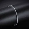 Hip Hop 2mm Tennis Chain A Row Zircon Bracelet Ice out Men Women Jewelry