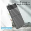 Custodie per telefoni antiurto per Samsung Z Flip 3 Airbag da 1,5 mm di spessore Retro in acrilico con morbido paraurti in TPU