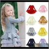Baby Clothing Baby Kids Maternity Drop Delivery 2021 Dresses Sweater 13 Colors Long Sleeve Solid Lace Organza Dress Spring Autumn Costume Gir