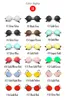 Punk Style Round Sunglasses Men Women 46mm Metal Frame Retro Designer UV Protection Sun Glasses 18 Colors for Unisex