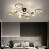 Gypsophila Bedroom Ceiling Lamps Light Luxury Living Room Lamp Modern Minimalist Dining Room Led Lights Romantic Rooms Lighting