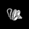 Anello serpente Gioielli in acciaio inossidabile 316L Manba Spirit Anello serpente unisex in oro argento cobra misura 6-13