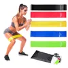 Elastic Bands For Fitness 5 Pcs Yoga Stretching Sports Rubber Portable Exercise Pilates Latex Gym Women Buttock Bodybuilding H1025