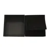 High Quality Letter Jewelry Display Packaging with Stamp Necklace Bracelet Ring Gift Box Pouch Bag Black