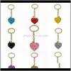 Aessorials20pcs/Lot Wholesale Hollow Heart Fashion Charm Cute Presh Based Beach Caring Chain chain chain keychains t200804 655 drop d