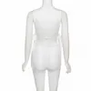 ANJAMANOR Sexy blanc maille transparente taille haute Biker Shorts 2 pièces ensemble été 2021 Club tenues pour femmes ensembles assortis D87-BH18 Y0702