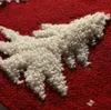 92/122cm New Year 2022 Red Knitted Elk White Flannel Embroidered Snowflake Tree Skirt Christmas Home Decorations Xmas