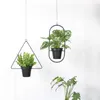 Chaîne de suspension de plante en métal Panier suspendu Pot de fleur Porte-plante Jardin Balcon Intérieur Décoration extérieure Drop Ship 210615