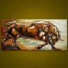 Peinture à l'huile d'animal sur toile Décor à la maison Decor à la main / HD-Print Art Picture personnalisation est acceptable 21051037