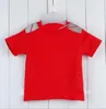 2021 Kinderen T-shirts Baby Jongens Meisjes Korte Mouwen Tops Plaid Tees Ademende kleding Shirt Kids Zomer 4 Kleurenkleren