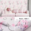 Wall Stickers pvc thick self-adhesive wallpaper cartoon girl heart warm children's room bedroom sticker size 10m 45cm253B