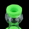 Glass silicone water smoking 7 inch diamond hookah pipe dab rig