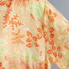 Johnature Summer Loose Leisure Fashion Printed O-neck Pockets Short Sleeve Dress Simple Comfortable Women 2 Color Dress 210521