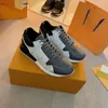 Designer Fashion Trainer Sneaker Intage Casual Shoes Virgils Alligator-Präglad Svart Grå Brun Vit Grön Kalv Läder Fransk Ablohs Mens Sko, MPEWX0003