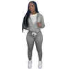 Kobiety Jogger Garnitury Spadek Dresy Zimowe Dwa 2 sztuki Zestawy Aktywne Długie Rękaw Suzyki Kurtki Z Kapturem Dressants Casual Sportswear Hurtownie Elementy luzem 5953