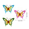 Obiekty dekoracyjne Figurki 3 Sztuk Metal Butterfly Gift Home Wall Art Dla Ogrodowa Rzeźba Sypialnia Wiszące Decor Patio Backyard Indoor Outd