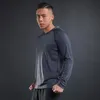 Running Jerseys Hooded Men Shirt Gym Sport T Long Sleeve Sportswear Workout Shirts Sports Top Jersey Fitness Clothing