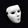 Jabbawockeez Plain White Face Maschera intera per Halloween Masquerade Drama Party Hip-Hop Ghost Dance Performance Puntelli PHJK2105