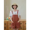 Women's Jumpsuits & Rompers Pockets Fashion Shorts Denim Romper Womens Jumpsuit Solid Loose One Piece Playsuit Casual Summer Jean Overalls
