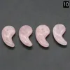 16 * 29mm Kamień Naturalny Charms Magatama Pal Pink Quartz Crystal Chakra Reiki Uzdrowienie Urok Wisiorki na Naszyjnik Biżuterii Znakowanie