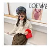 Little Girl Purse Fashion Cute Mini Twill Design Lettre 6 Pure Color Square Pu épaule Messenger Voyage en peluche Exquise Portable Princess Sac