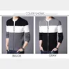 BROWON Autumn Men Casual Cardigan Sweater Jumper Men Winter Fashion Striped Pockets Knit Outwear Coat Sweater Men 210818