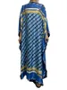 Ethnic Clothing Style Fashion Beach Caftan Long Dress Free Size Silk Kaftan Boho Colourful Pattern African Dresses For Women Ethnic Clothing