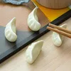 Keramisk Dumplings Chopstick Holder Set Support Gaffel Kaffe Spoon Creative Dinnerware Stand Kithchen Tools