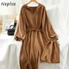 Hooded Zip Drawstring Slim Waist Bodysuit Autumn Simple Korean Women Jumpsuit Solid Color All-match Romper for 210422