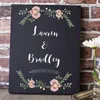 Party Decoration Personalized Wedding Welcome Sign Wood With Flower Leaves To Our Boards Board