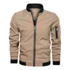 Men Bomber Jacket Thin Slim Baseball Long Sleeve S Windbreaker Zipper Male Outwear Brand Clothing 6XL 211217