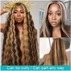 2021Suee Straight Straight Straight Wig 4x4 Preguio Wig Piano Color 13x4 Lace Front Human Human Wigs 4/27 Ombre Remy 13x6 Rendas Front Wigfactory Di