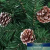 Dekorativa blommor kransar 6pieces Mini Pinecone Pine Cones för julgran Toppers Vase Bowl Filler Visar Hantverk Hem Decor1 Fabrikspris Expert Design